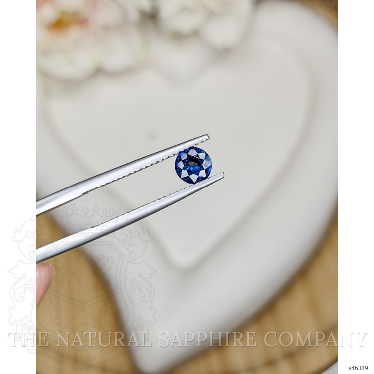 0.74 Ct. Blue Sapphire from Ceylon (Sri Lanka)