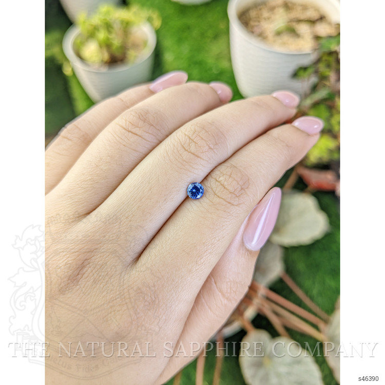 0.45 Ct. Blue Sapphire from Ceylon (Sri Lanka)
