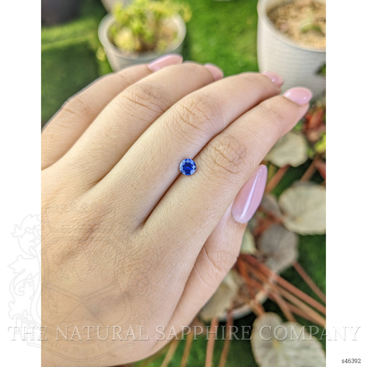 0.49 Ct. Blue Sapphire from Ceylon (Sri Lanka)