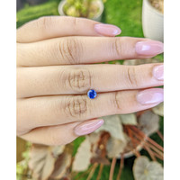 0.49 Ct. Blue Sapphire from Ceylon (Sri Lanka) Life Style
