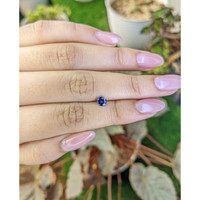 0.48 Ct. Blue Sapphire from Ceylon (Sri Lanka) Life Style