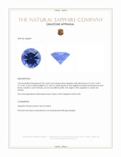 0.35 Ct. Blue Sapphire from Ceylon (Sri Lanka) Appraisal