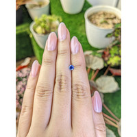 0.35 Ct. Blue Sapphire from Ceylon (Sri Lanka) Life Style