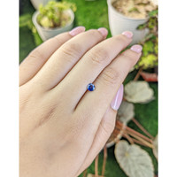 0.39 Ct. Blue Sapphire from Ceylon (Sri Lanka) Life Style