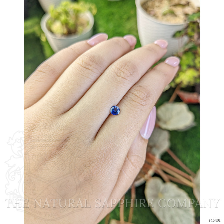 0.39 Ct. Blue Sapphire from Ceylon (Sri Lanka)