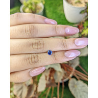 0.39 Ct. Blue Sapphire from Ceylon (Sri Lanka) Life Style