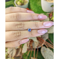 0.66 Ct. Blue Sapphire from Ceylon (Sri Lanka) Life Style