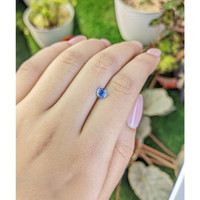 0.66 Ct. Blue Sapphire from Ceylon (Sri Lanka) Life Style
