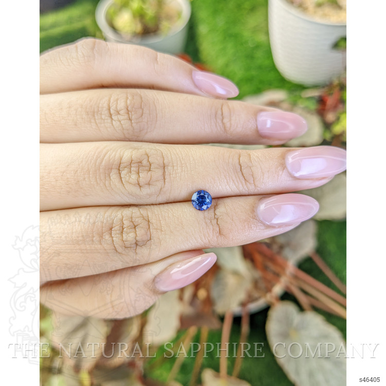 0.77 Ct. Blue Sapphire from Ceylon (Sri Lanka)