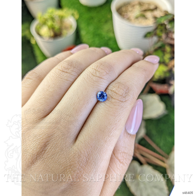 0.77 Ct. Blue Sapphire from Ceylon (Sri Lanka)