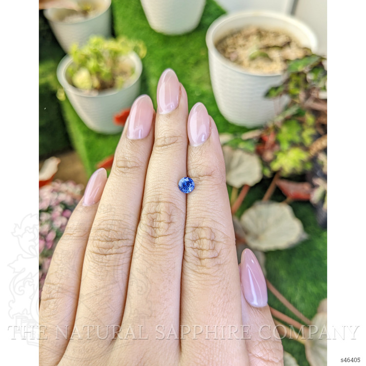 0.77 Ct. Blue Sapphire from Ceylon (Sri Lanka)
