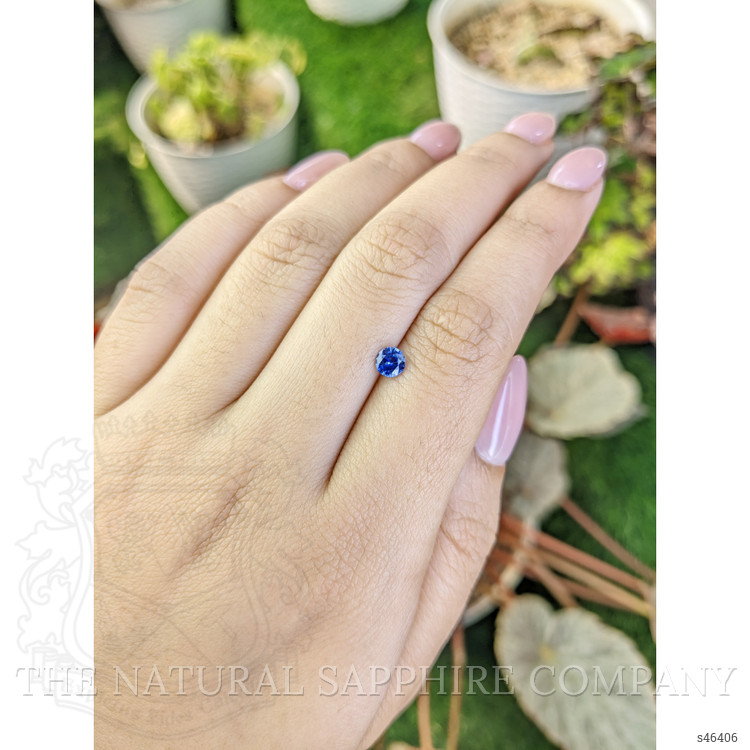 0.41 Ct. Blue Sapphire from Ceylon (Sri Lanka)