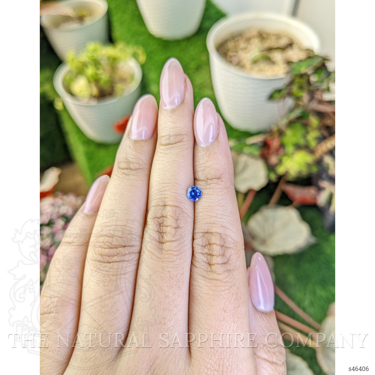 0.41 Ct. Blue Sapphire from Ceylon (Sri Lanka)