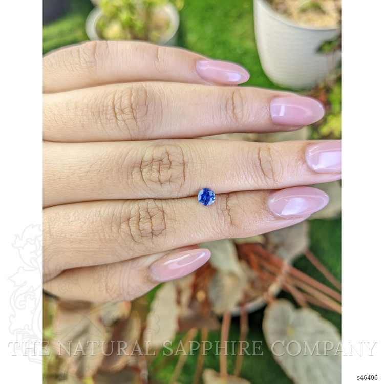 0.41 Ct. Blue Sapphire from Ceylon (Sri Lanka)