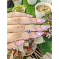 0.91 Ct. Bi Color / Parti Sapphire from Ceylon (Sri Lanka) Life Style