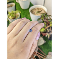 0.93 Ct. Bi Color / Parti Sapphire from Ceylon (Sri Lanka) Life Style
