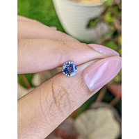 0.89 Ct. Bi Color / Parti Sapphire from Ceylon (Sri Lanka) Life Style