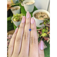 0.41 Ct. Bi Color / Parti Sapphire from Ceylon (Sri Lanka) Life Style