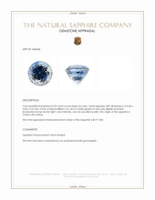 0.59 Ct. Bi Color / Parti Sapphire from Ceylon (Sri Lanka) Appraisal