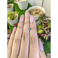 0.46 Ct. Bi Color / Parti Sapphire from Ceylon (Sri Lanka) Life Style