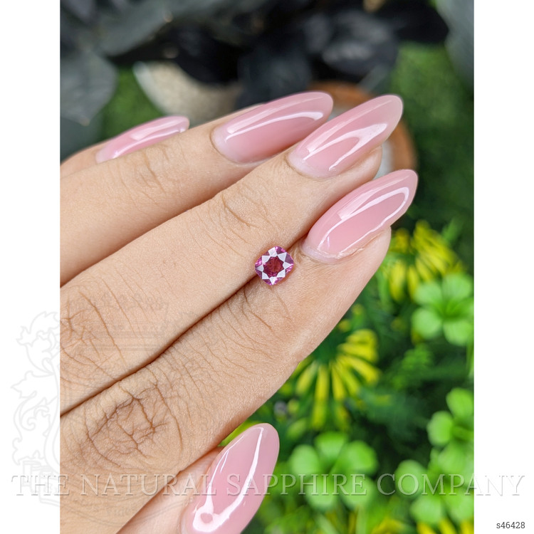 0.57 Ct. Purplish Pink Sapphire from Ceylon (Sri Lanka)
