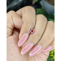 0.57 Ct. Purplish Pink Sapphire from Ceylon (Sri Lanka) Life Style