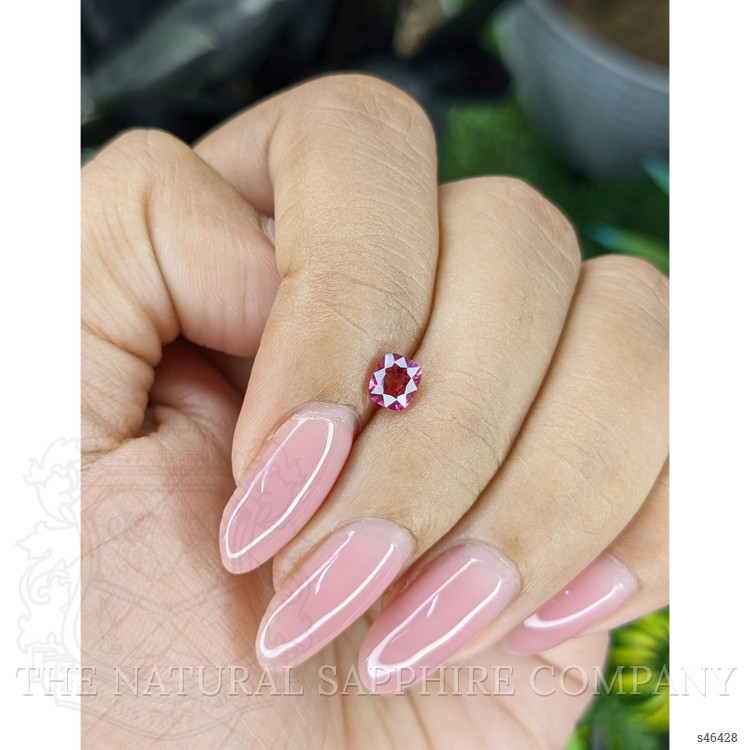 0.57 Ct. Purplish Pink Sapphire from Ceylon (Sri Lanka)