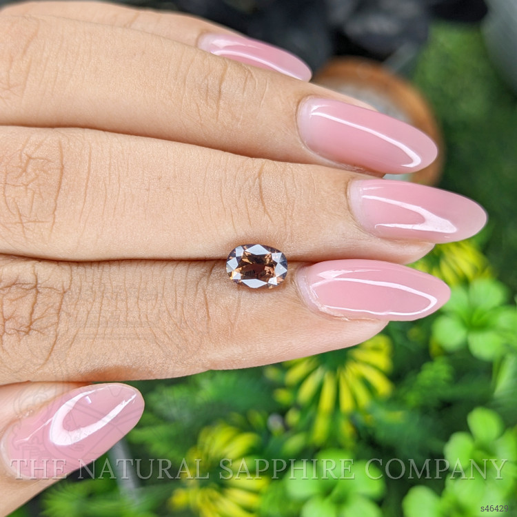 1.37 Ct. Orangish Brown Sapphire from Ceylon (Sri Lanka)