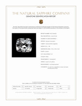 1.08 Ct. White Sapphire from Ceylon (Sri Lanka) Scan Report