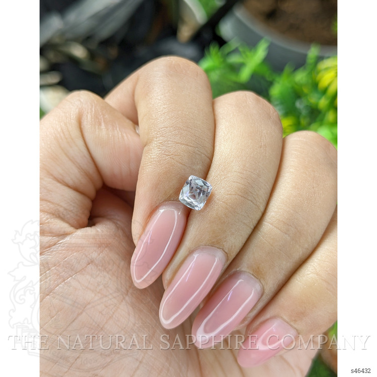 1.08 Ct. White Sapphire from Ceylon (Sri Lanka)