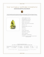 1.63 Ct. Greenish Yellow Sapphire from Madagascar Scan Report