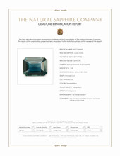 1.35 Ct. Greenish Blue Sapphire from Madagascar Scan Report