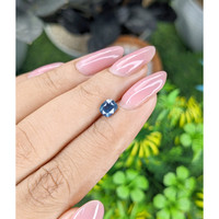 0.99 Ct. Greenish Blue Sapphire from Madagascar Life Style