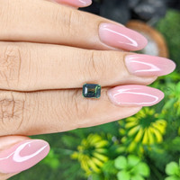 1.06 Ct. Yellowish Green Sapphire from Madagascar Life Style