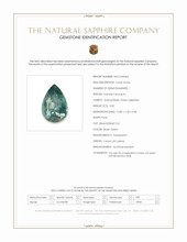 3.02 Ct. Bluish Green Sapphire from Ceylon (Sri Lanka) Scan Report