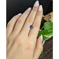 2.09 Ct. Blue Sapphire from Ceylon (Sri Lanka) Life Style