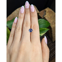 2.04 Ct. Blue Sapphire from Ceylon (Sri Lanka) Life Style