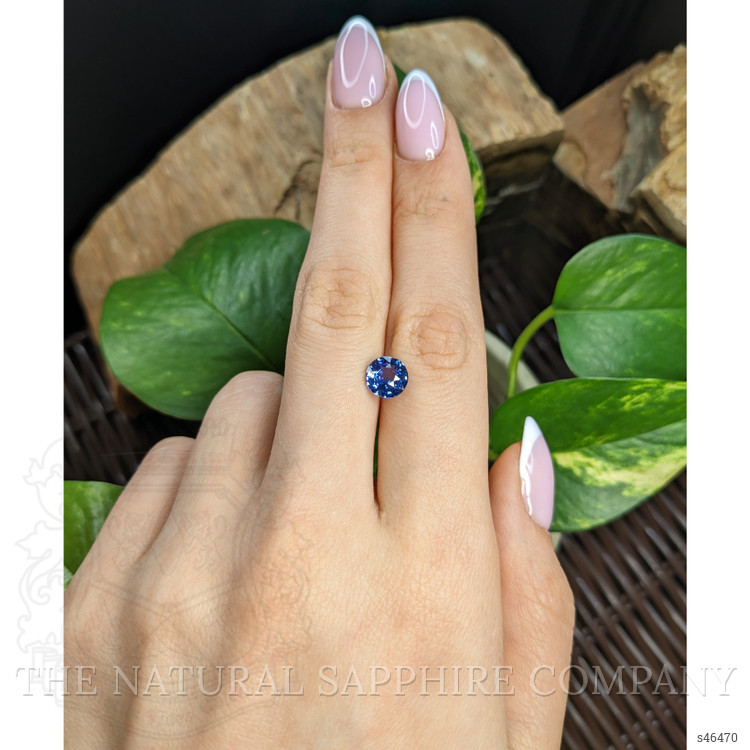 2.04 Ct. Blue Sapphire from Ceylon (Sri Lanka)
