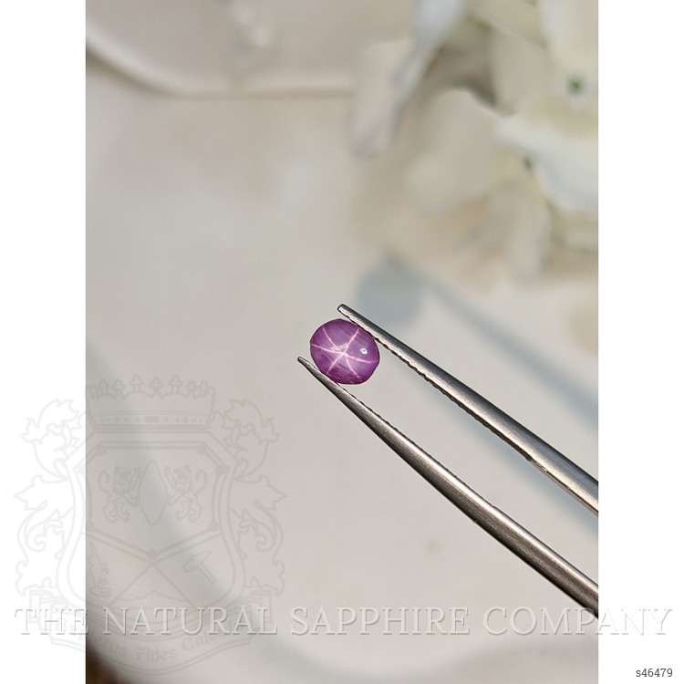 0.82 Ct. Pinkish Purple Star Sapphire from Ceylon (Sri Lanka)