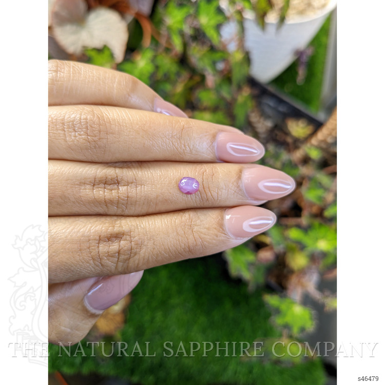 0.82 Ct. Pinkish Purple Star Sapphire from Ceylon (Sri Lanka)