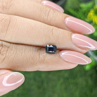 1.04 Ct. Bluish Green Sapphire from Madagascar Life Style