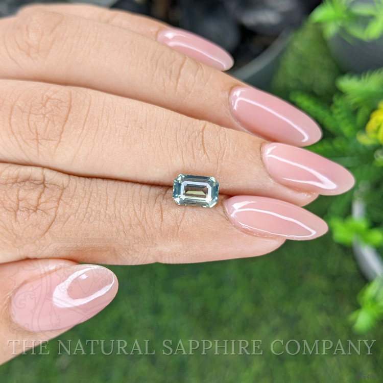 1.53 Ct. Bluish Green Sapphire from Madagascar