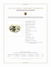 1.19 Ct. Yellow Sapphire from Ceylon (Sri Lanka) Scan Report