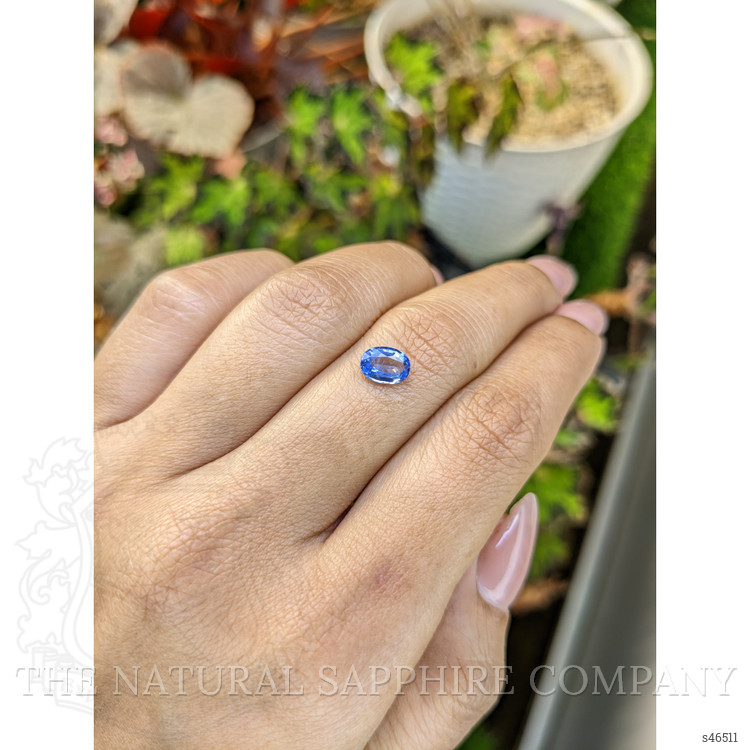 0.85 Ct. Blue Sapphire from Ceylon (Sri Lanka)