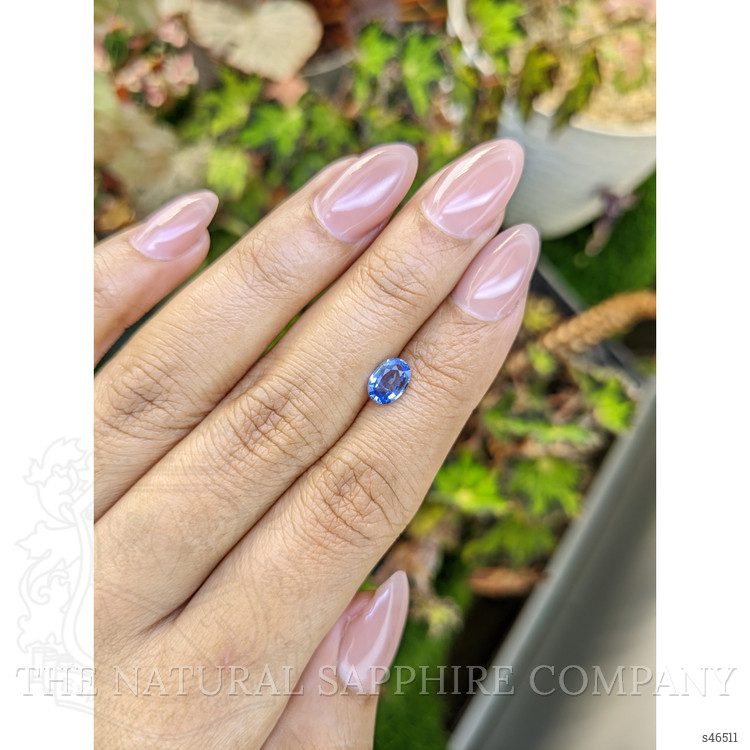 0.85 Ct. Blue Sapphire from Ceylon (Sri Lanka)