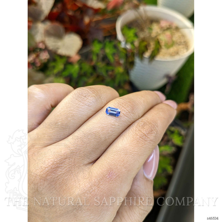 0.67 Ct. Blue Sapphire from Ceylon (Sri Lanka)