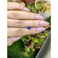 0.91 Ct. Blue Sapphire from Ceylon (Sri Lanka) Life Style