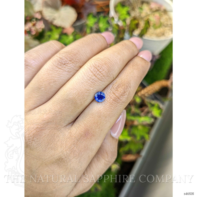 0.91 Ct. Blue Sapphire from Ceylon (Sri Lanka)