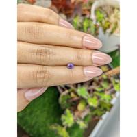 0.44 Ct. Purple Sapphire from Ceylon (Sri Lanka) Life Style