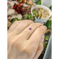 0.40 Ct. Pinkish Purple Sapphire from Ceylon (Sri Lanka) Life Style